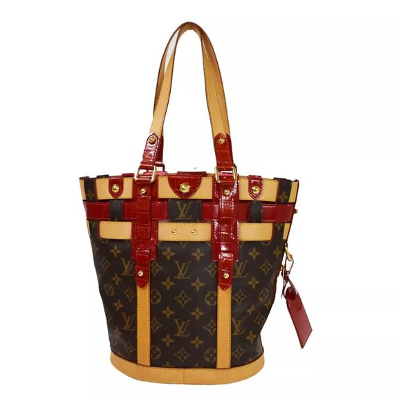 LOUIS VUITTON Neo Bucket Tote Bag Monogram Patent Leather BN Red M95613 11GA702 - Picture 2 of 16